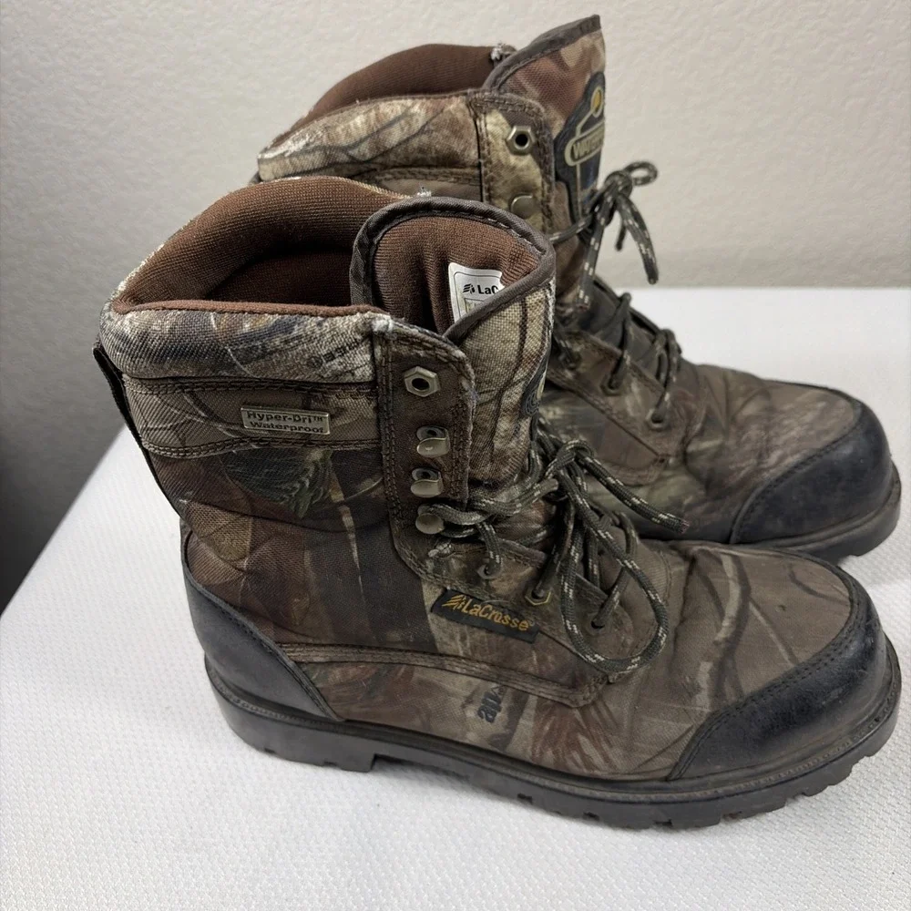 LaCrosse Brawny Boots 500 Gram Insulation Hyper-Dri Waterproof Camouflage - 8M